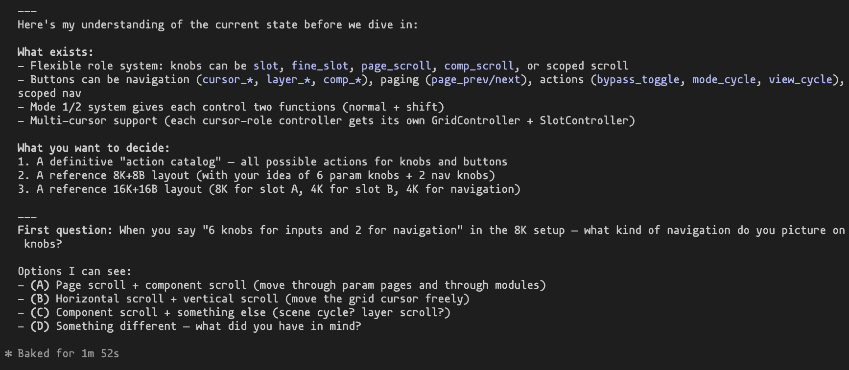 Example of the Superpowers brainstorming workflow