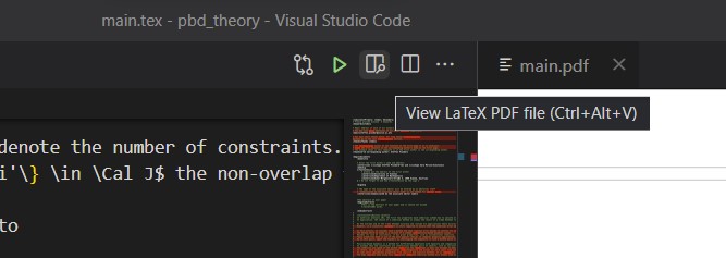 LaTeX Workshop build and view commands in VS Code